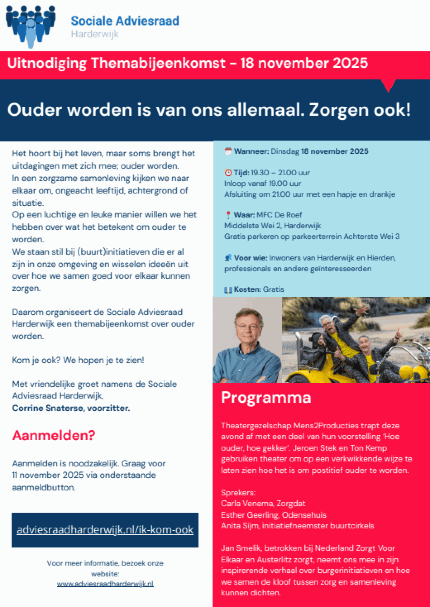 Soc adviesraad uitnodiging