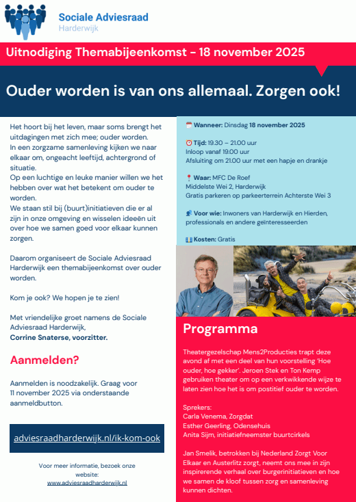 Soc adviesraad uitnodiging