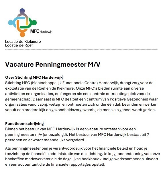 penningmeester profiel